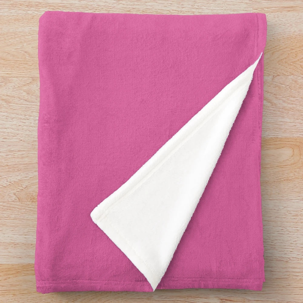 Plush unicorn blanket with a retro and cute design