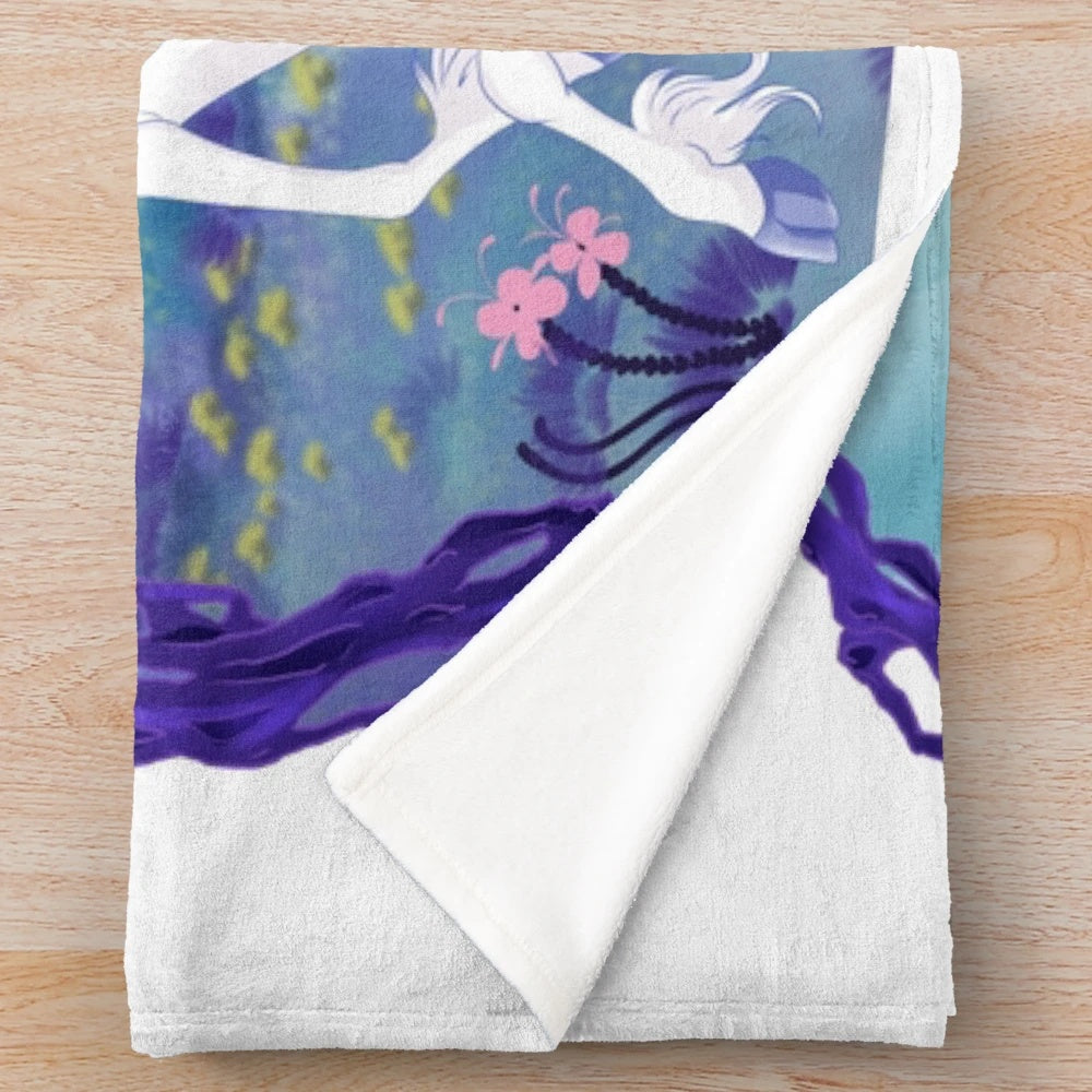 Soft and plush unicorn-themed blanket with a framed wood design for home decor