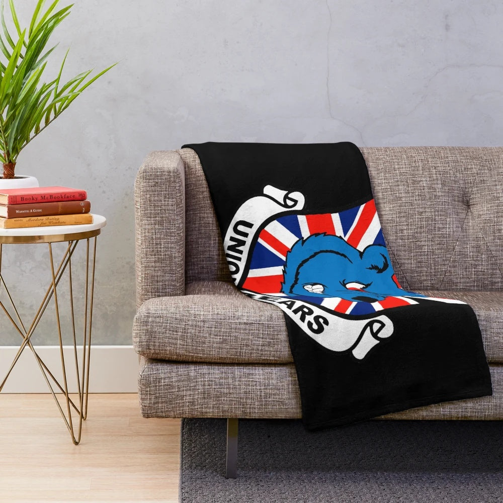 Union Bears Plush Blanket with Football Design