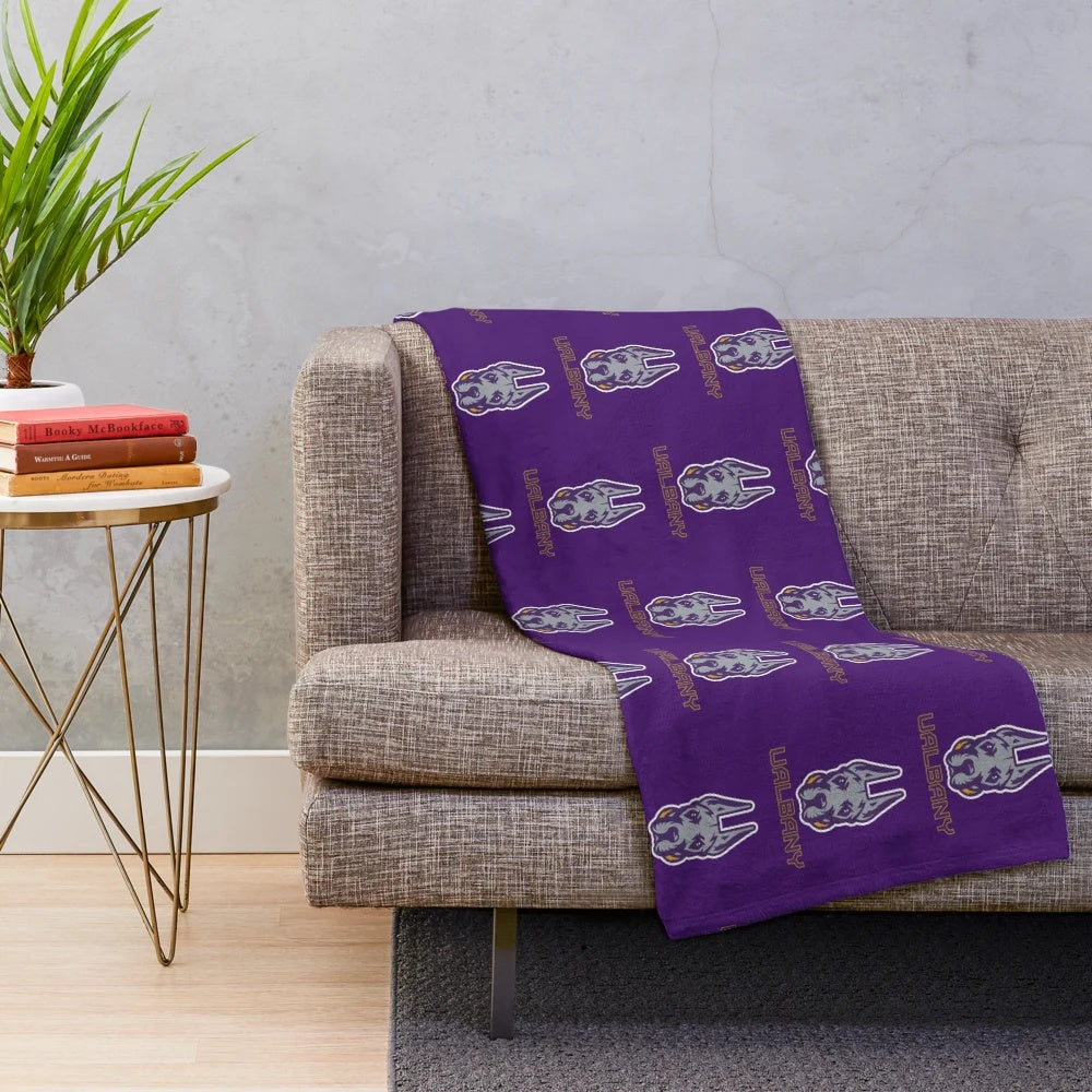 University of Albany Great Danes plush blanket