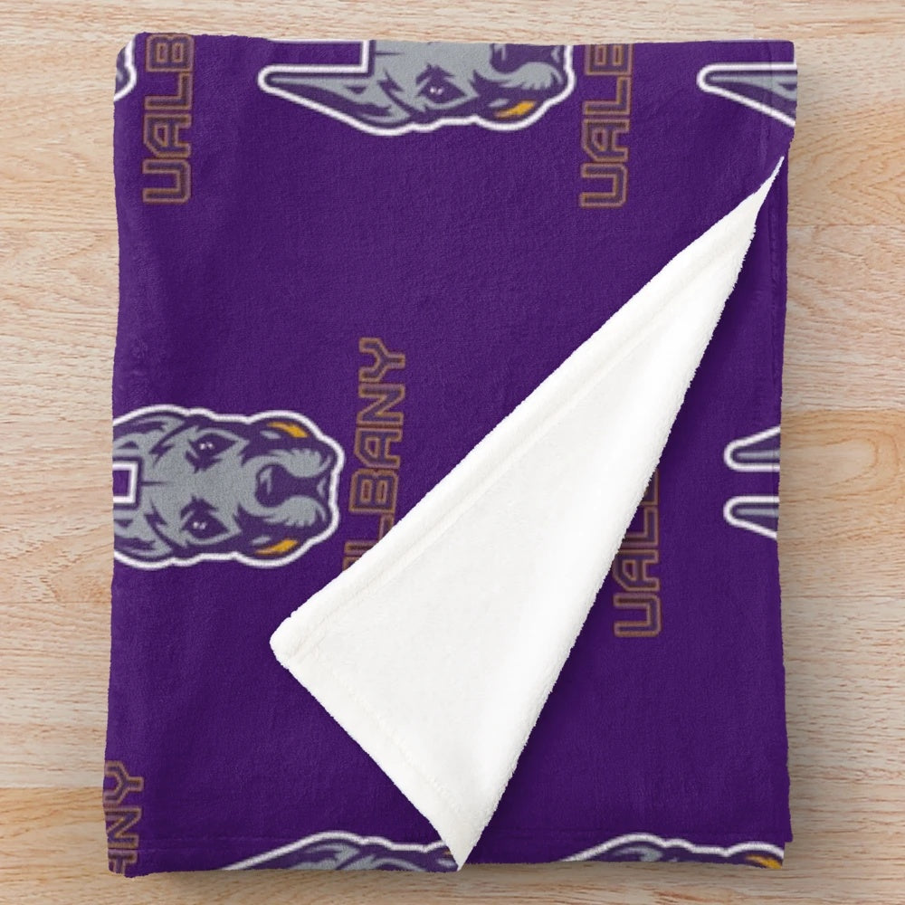 University of Albany Great Danes plush blanket