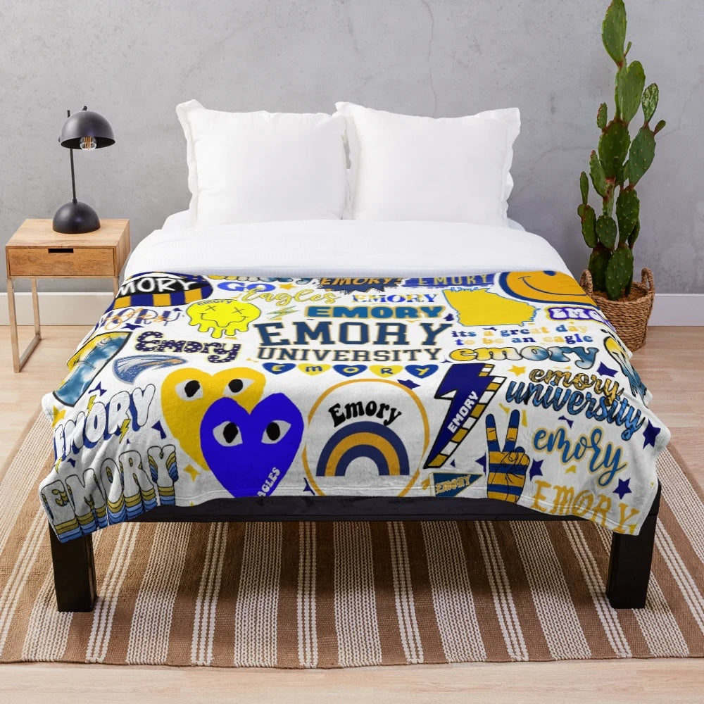 University of Georgia Eagles Collage Design Plush Blanket