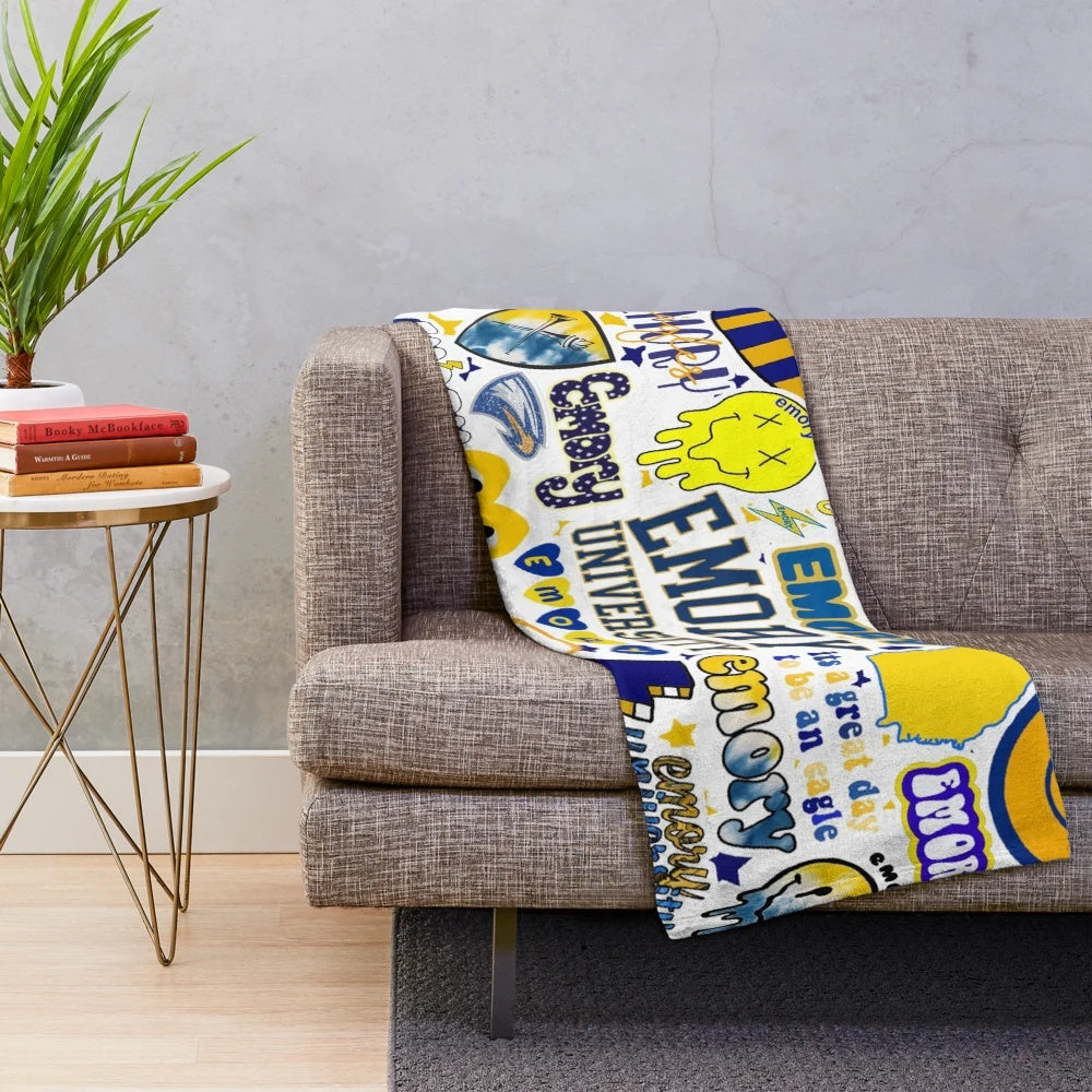 University of Georgia Eagles Collage Design Plush Blanket