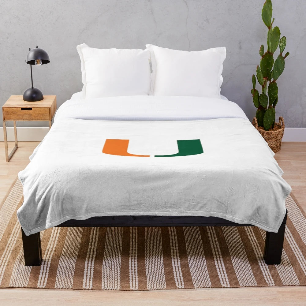 University of Miami Canes Plush Blanket