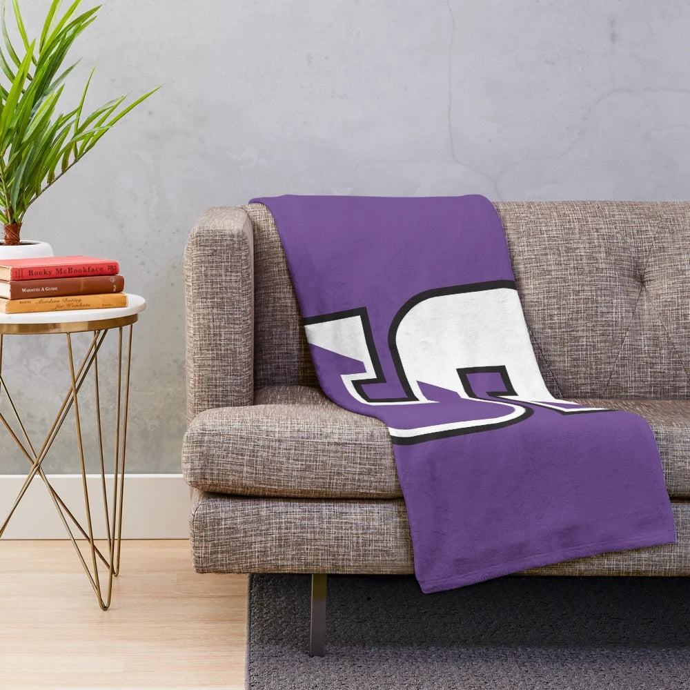 University of Scranton plush blanket for college sports fans