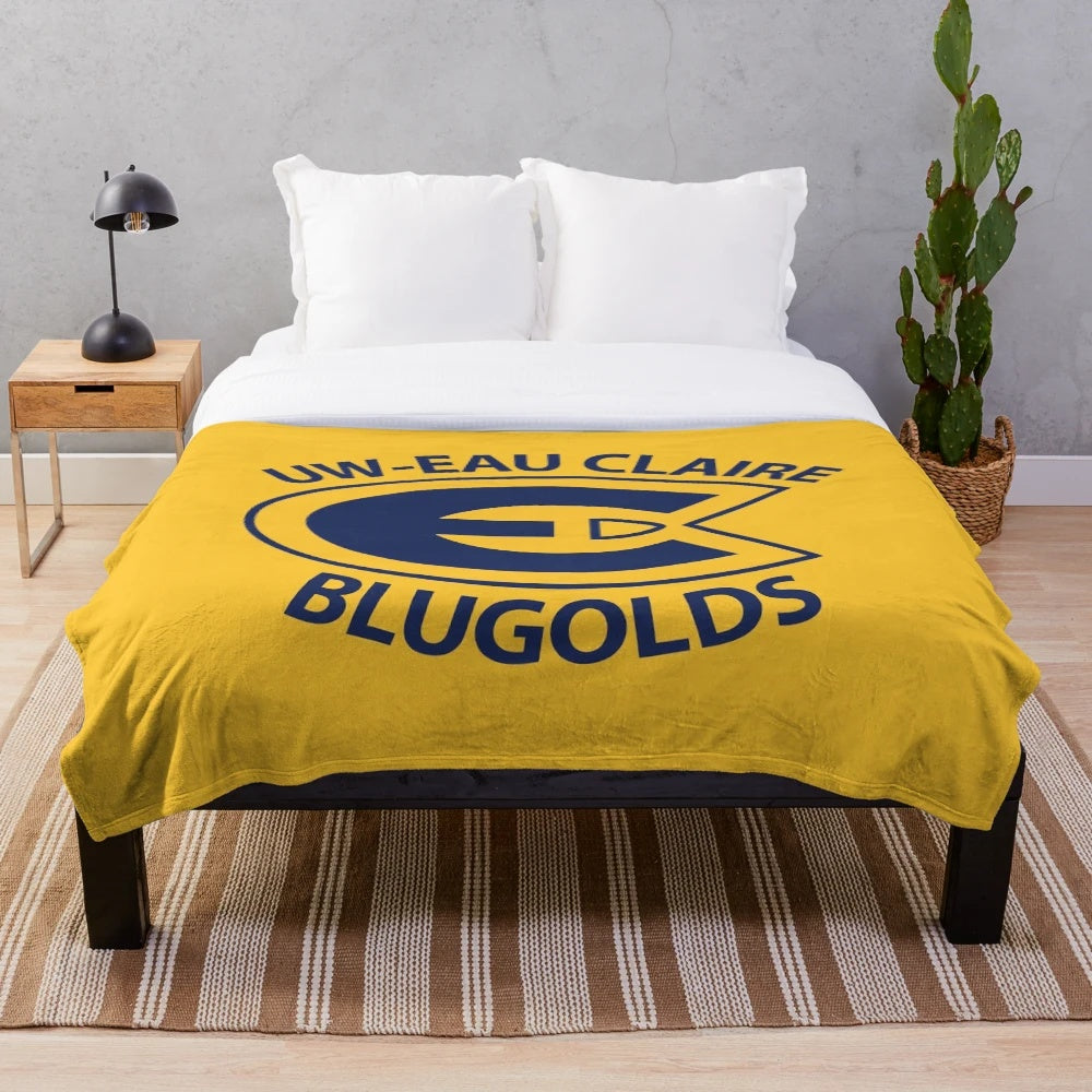 University of Wisconsin-Eau Claire Plush Blanket for Ice Hockey Fans