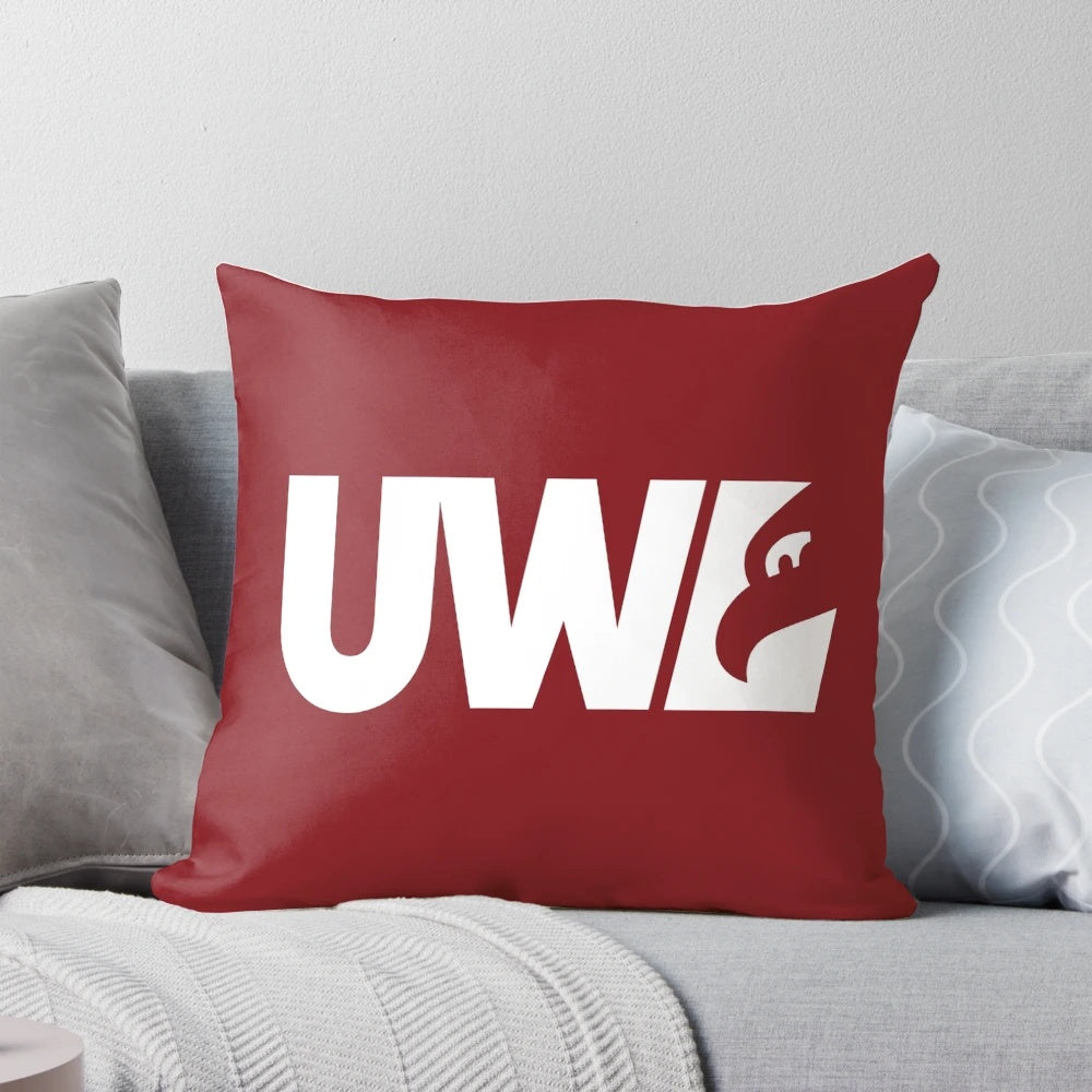 University of Wisconsin-La Crosse Badgers Ice Hockey Pillow
