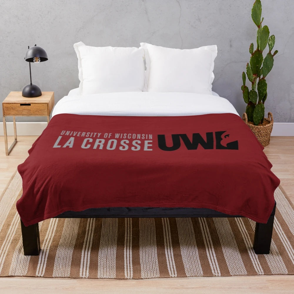 University of Wisconsin–La Crosse Plush Blanket with Sports Team Logo