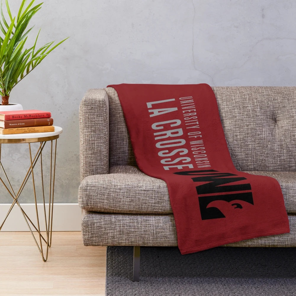 University of Wisconsin–La Crosse Plush Blanket with Sports Team Logo