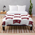 UNLV Rebels plush blanket in maroon and gray colors