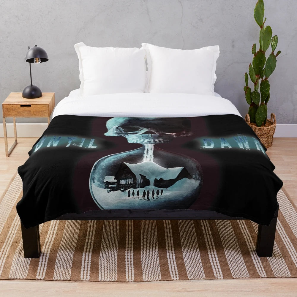 Until Dawn-inspired plush blanket featuring horror game elements