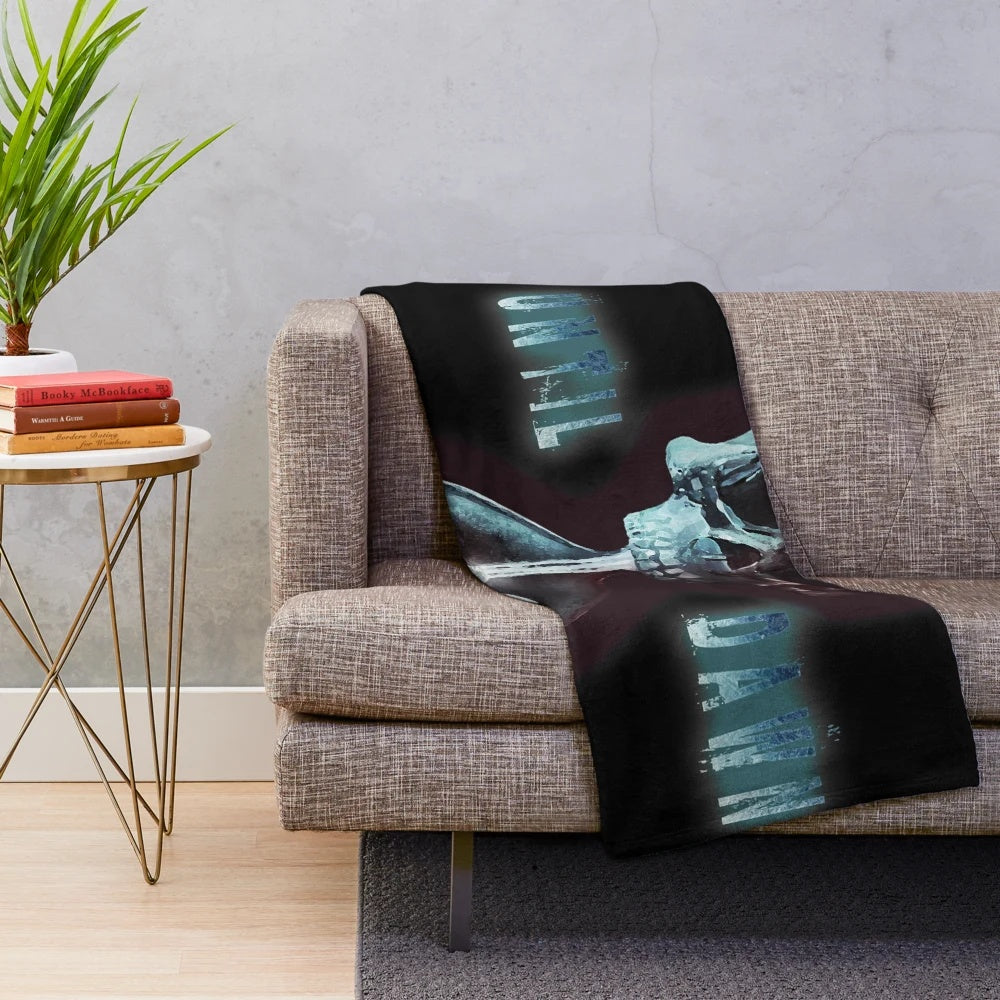 Until Dawn-inspired plush blanket featuring horror game elements