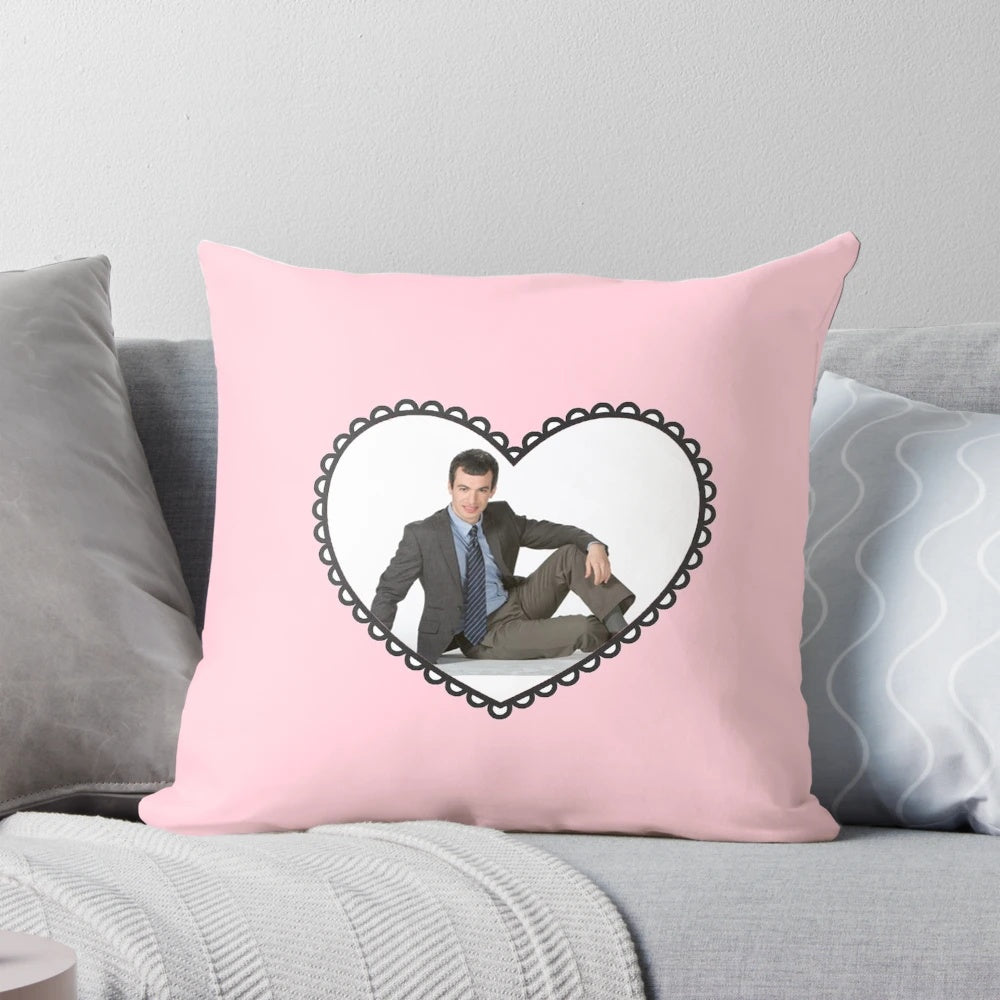 Soft and comfortable pillow featuring the image of Nathan Fielder, star of the Comedy Central show Nathan for You.
