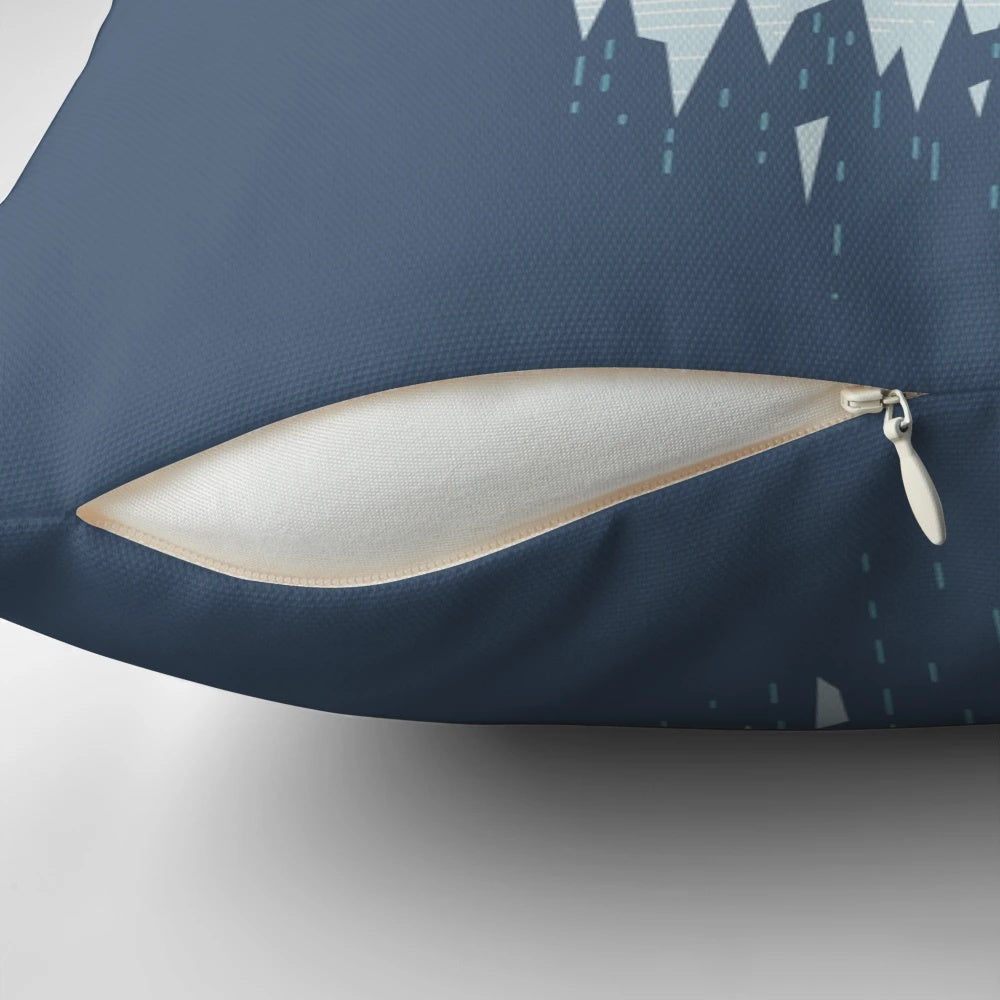 Soft, minimalist pillow featuring a paper crane design in pastel sunrise and sunset colors