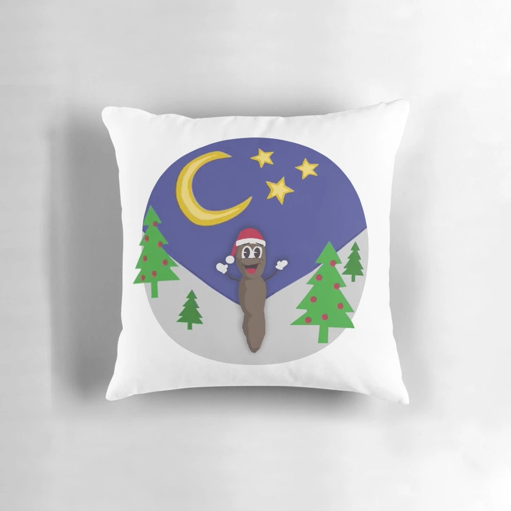 Festive Mr. Hankey Christmas pillow with South Park characters