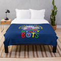Storybots plush blanket featuring the beloved Netflix characters