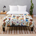 Plush blanket featuring characters and imagery from the Disney Pixar film "Up