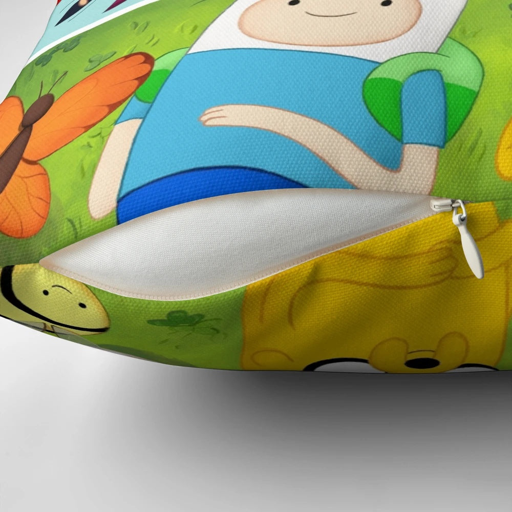 Colorful Adventure Time Finale Cartoon Network Pillow