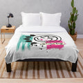 Blink-182 plush blanket with band's iconic logo and name