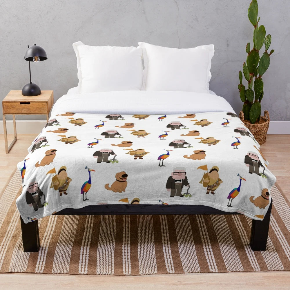 Up characters plush blanket
