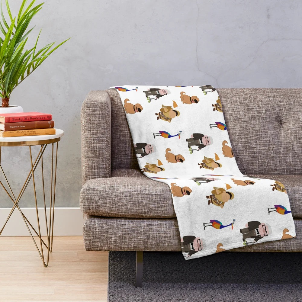 Up characters plush blanket