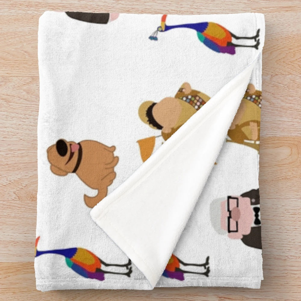 Up characters plush blanket
