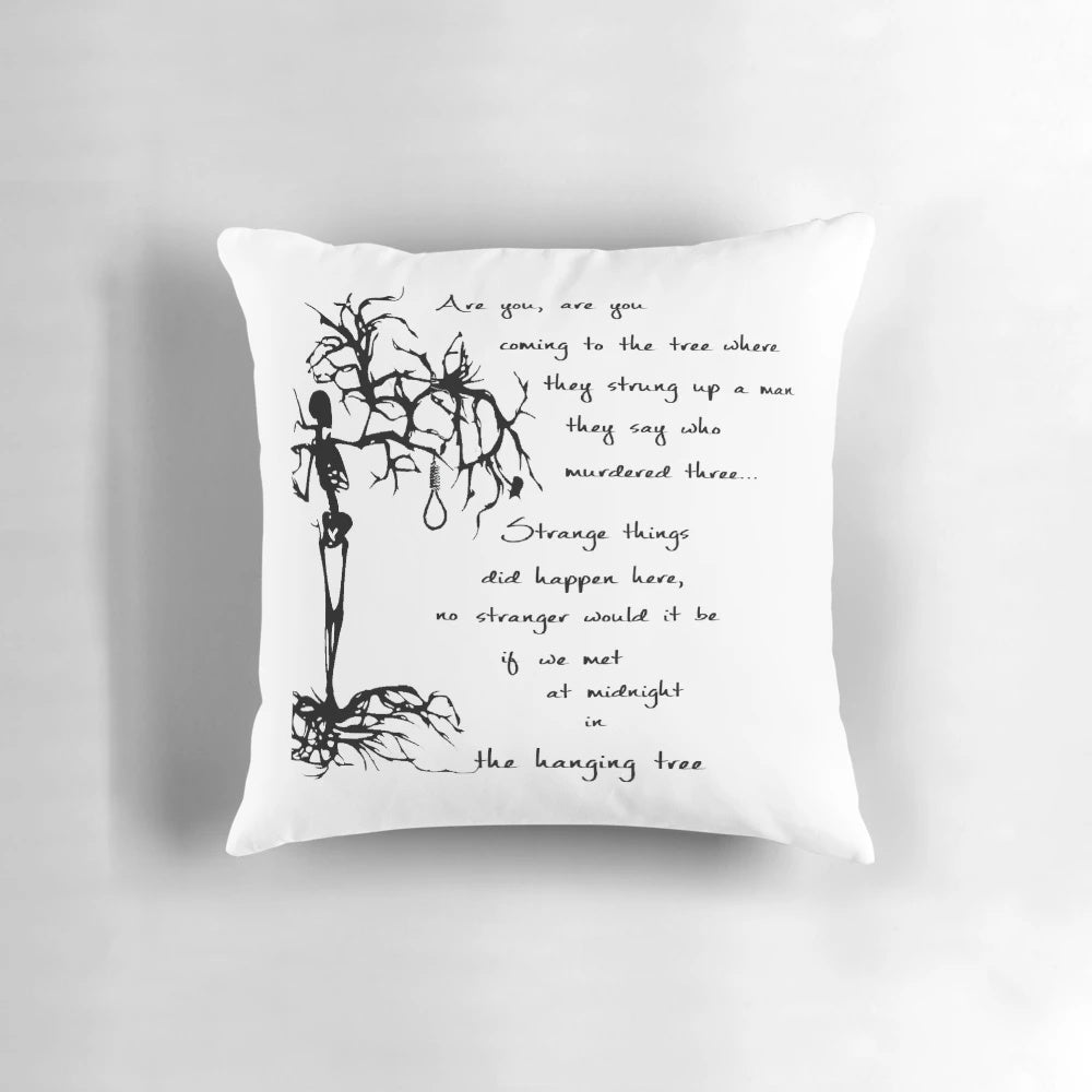 The Hanging Tree Pillow, featuring a design inspired by The Hunger Games