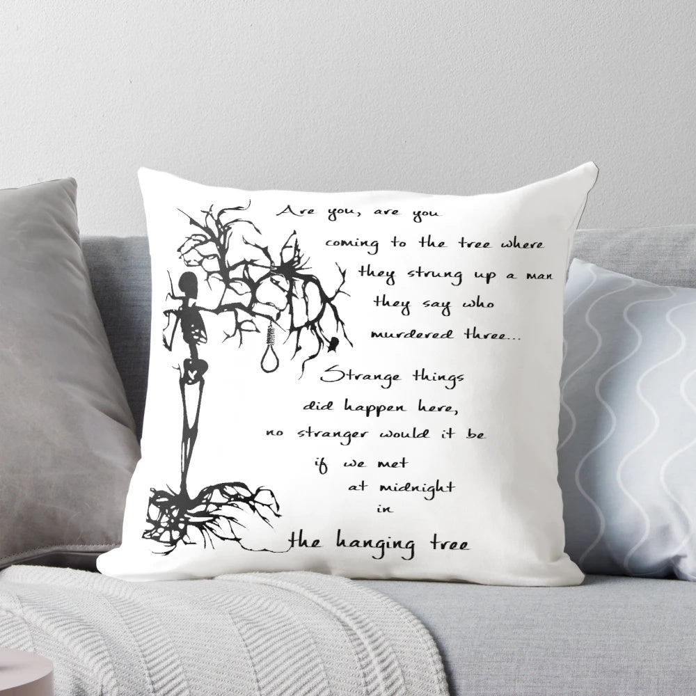 The Hanging Tree Pillow, featuring a design inspired by The Hunger Games