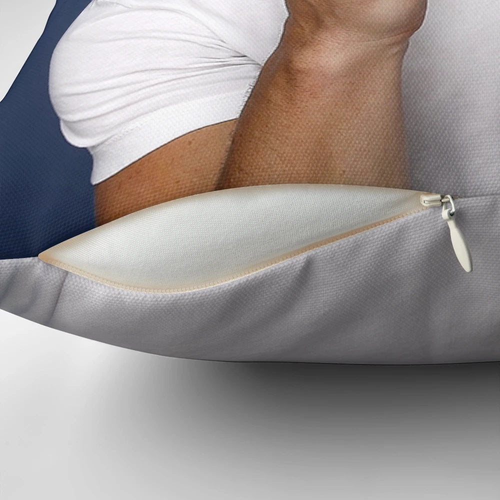 Justin Hartley Pillow, featuring the popular TV star from the hit show "This Is Us