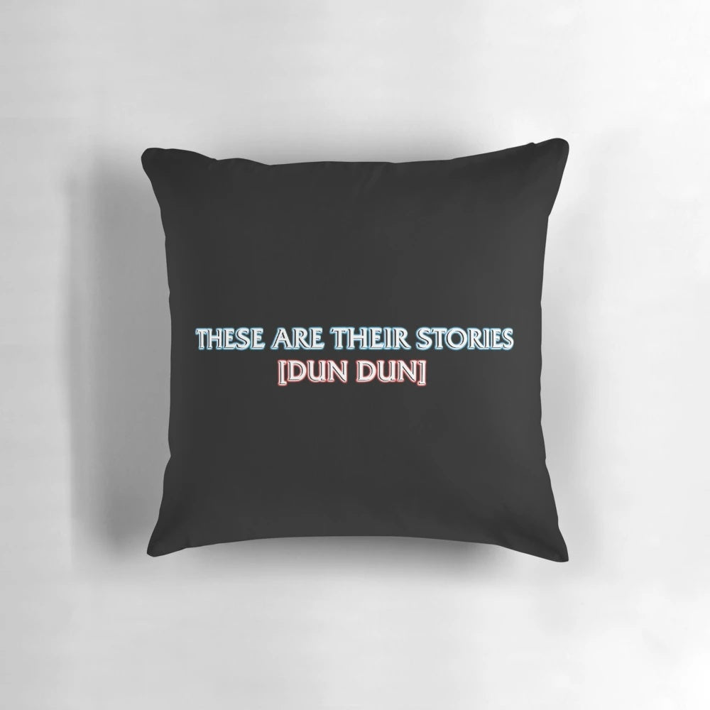 A plush, comfortable pillow featuring the iconic "Dun Dun" sound effect from the TV show Law & Order: SVU.