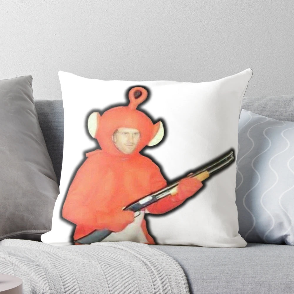 A plush, comfortable pillow featuring the face of Todd Howard, the iconic game developer behind The Elder Scrolls and Fallout franchises.