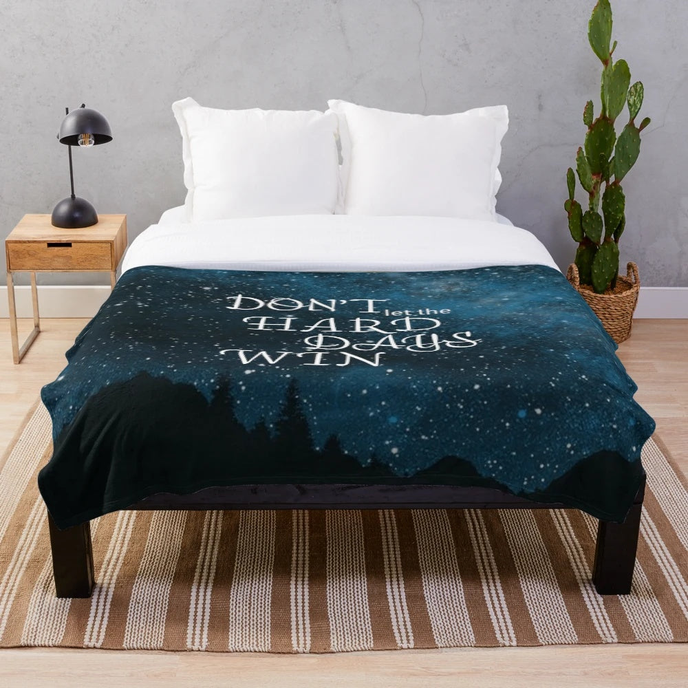 Plush blanket featuring the magical world of Sarah J. Maas' A Court of Thorns and Roses series