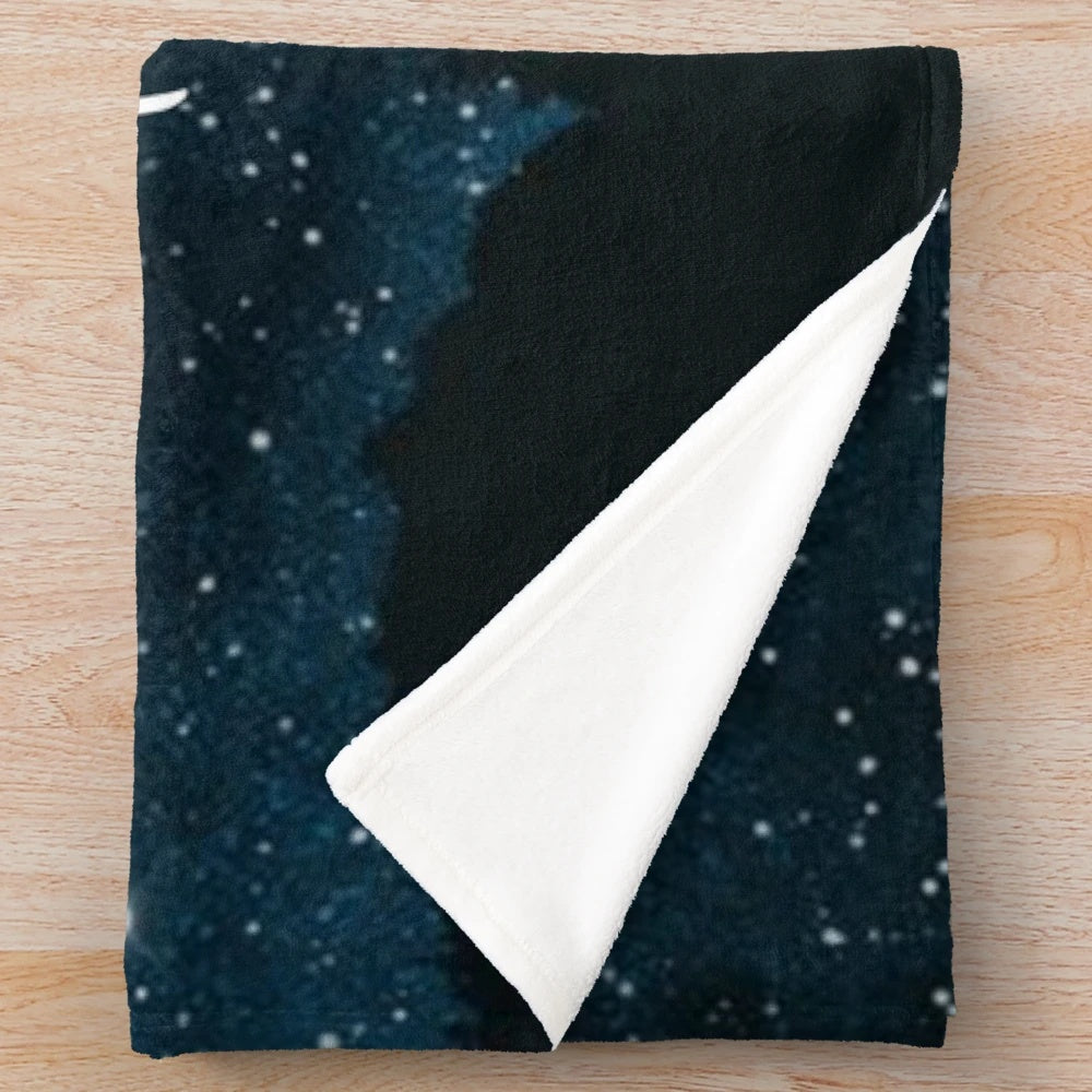 Plush blanket featuring the magical world of Sarah J. Maas' A Court of Thorns and Roses series