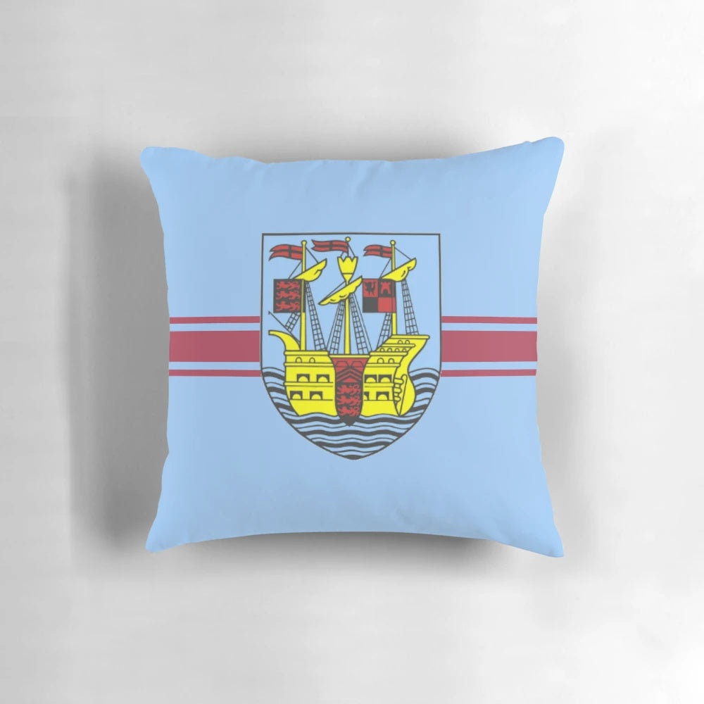 Weymouth FC non-league football team logo printed on a plush, comfortable pillow