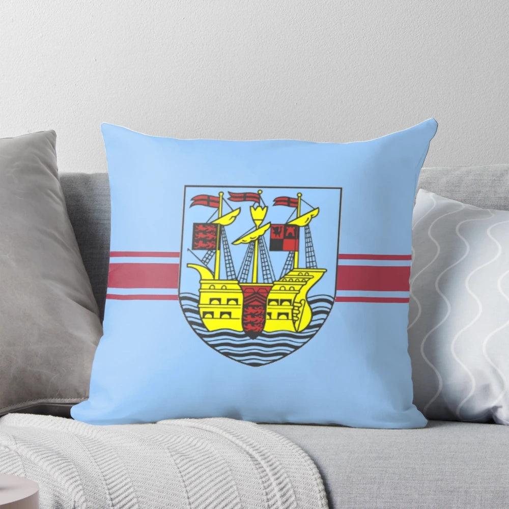 Weymouth FC non-league football team logo printed on a plush, comfortable pillow