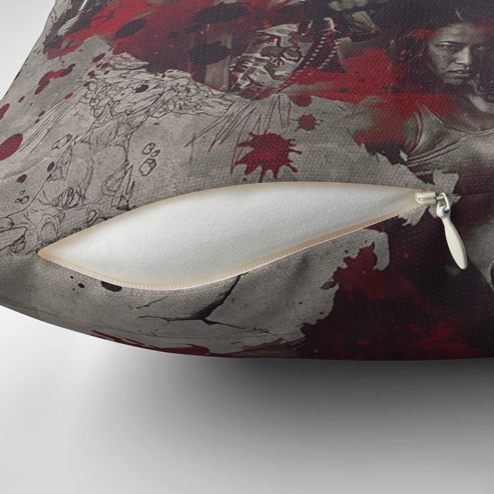 Soft and comfortable pillow featuring the Z Nation TV show characters and logo