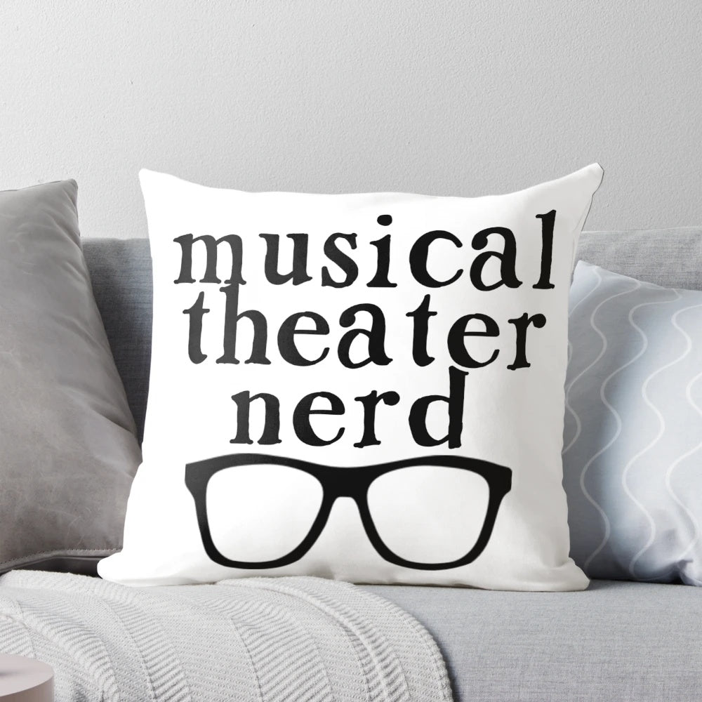Soft and plush musical theater-themed pillow for the ultimate theater enthusiast.
