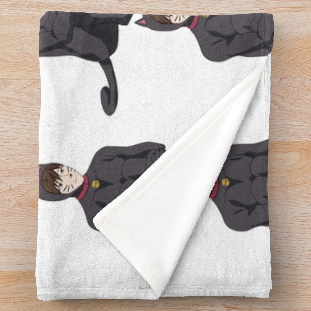 Uramichi Oniisan inspired cat costume plush blanket
