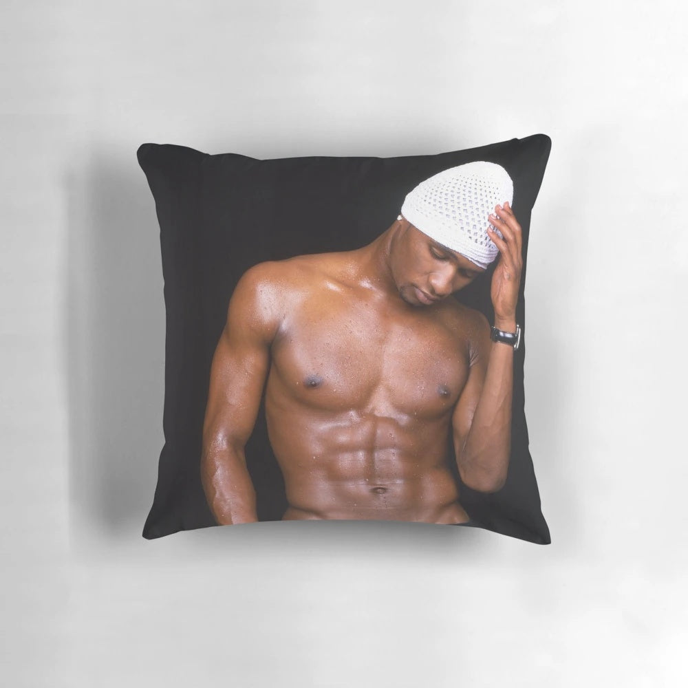 Stylish and comfortable pillow featuring the iconic Usher singer logo and design
