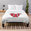 utampa plush blanket with glitter logo