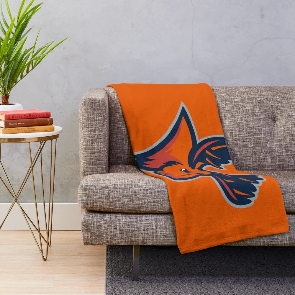 Soft and comfortable Utica College plush blanket