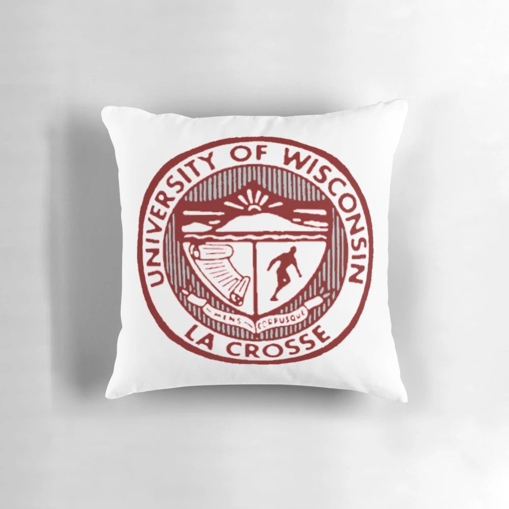 University of Wisconsin La Crosse Lacrosse Pillow in Retro Aesthetic Design
