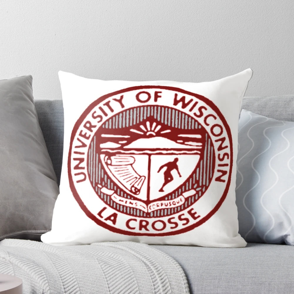 University of Wisconsin La Crosse Lacrosse Pillow in Retro Aesthetic Design