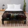 Vamp plush blanket with gothic and vampire design