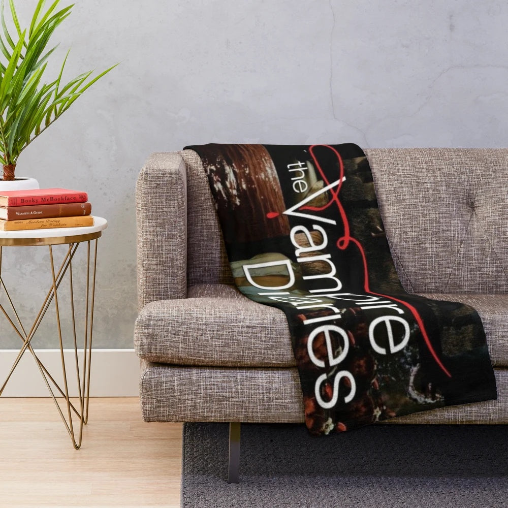 Vamp plush blanket with gothic and vampire design