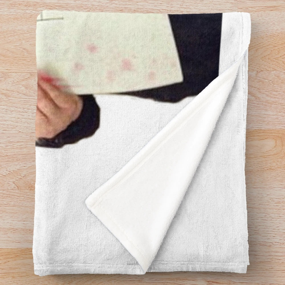 Plush blanket featuring characters from The Vampire Diaries and related TV series