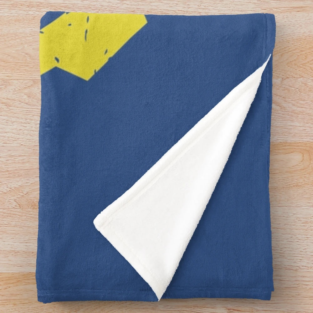 Soft and plush vault 101 themed blanket with vault boy logo