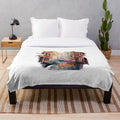 Plush blanket with scenic autumn landscape in Venice