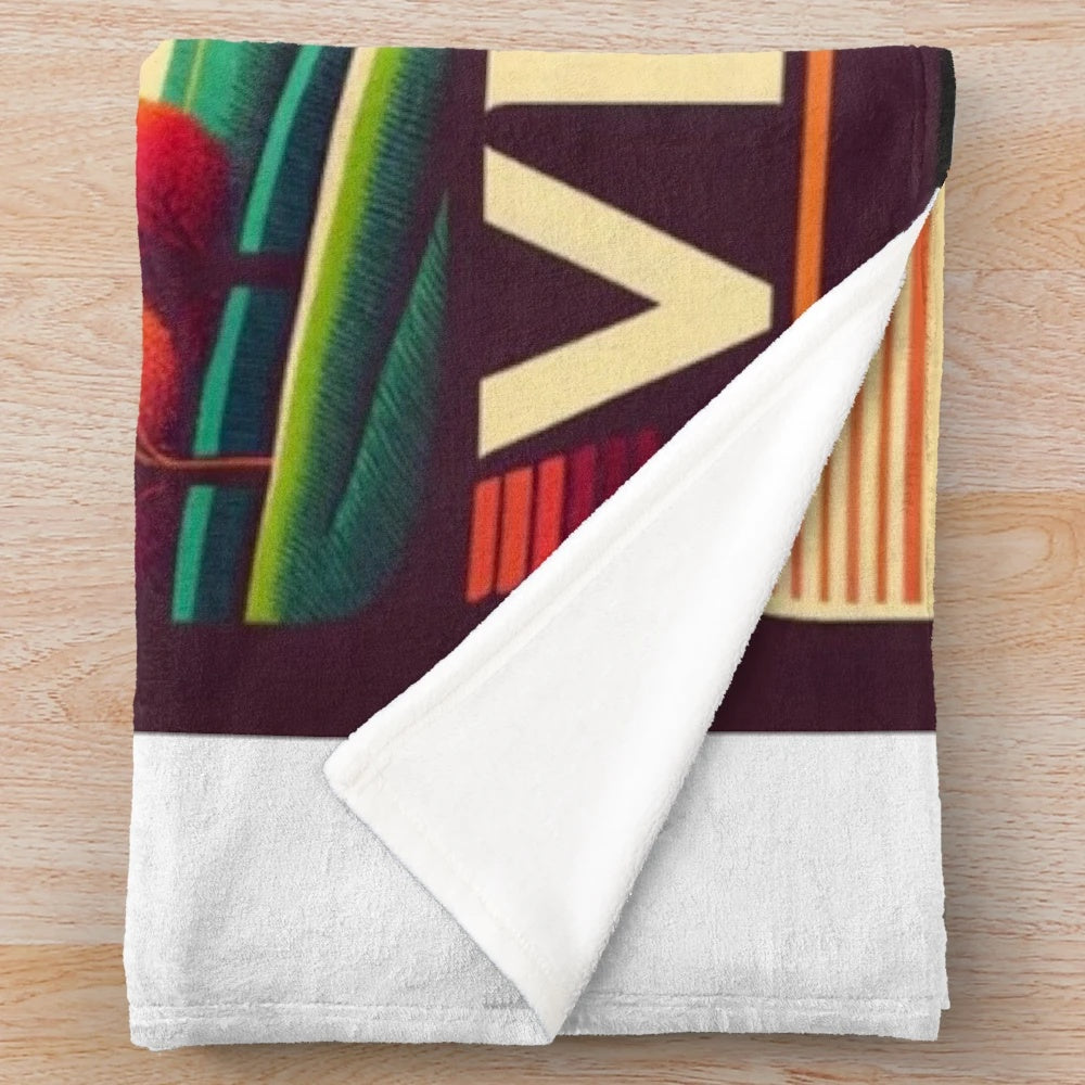 Plush blanket featuring the vibrant colors of Vermont in the fall