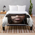 Plush blanket featuring Vic Fuentes of the band Pierce the Veil